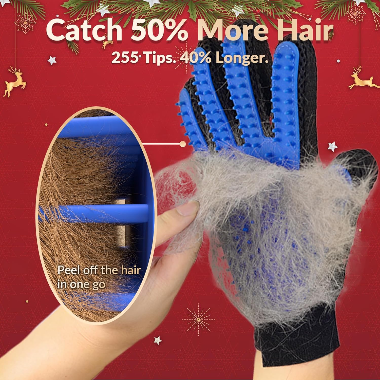 Upgrade Pet Grooming Gloves Cat Brushes For Gentle Shedding Efficient Pets Hair Remover Mittens Dog Washing Gloves For Long And Short Hair Dogs Cats Horse