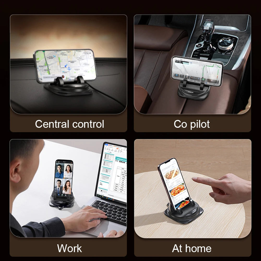 Car Phone Stand Universal 360 Rotation Car Phone Stand Dashboard Phone Mount Sticking Anti Slip Bracket Cell Phone Stand Rack