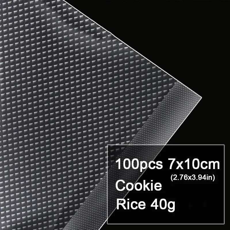 Food Vacuum Sealer Bags 100pcs for Kitchen Sous Vide Food Saver Storage Bag BPA-Free Vacuum Package Bags Kitchen Tool