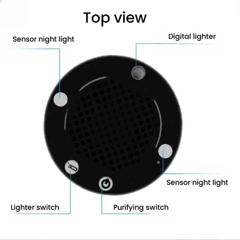 Smart Anti Smell Ash Trays Cupel Smoker Buddy Ashtrays Cup Posscenere Holder Smoking Accessories Creative Air Purifier Home Car