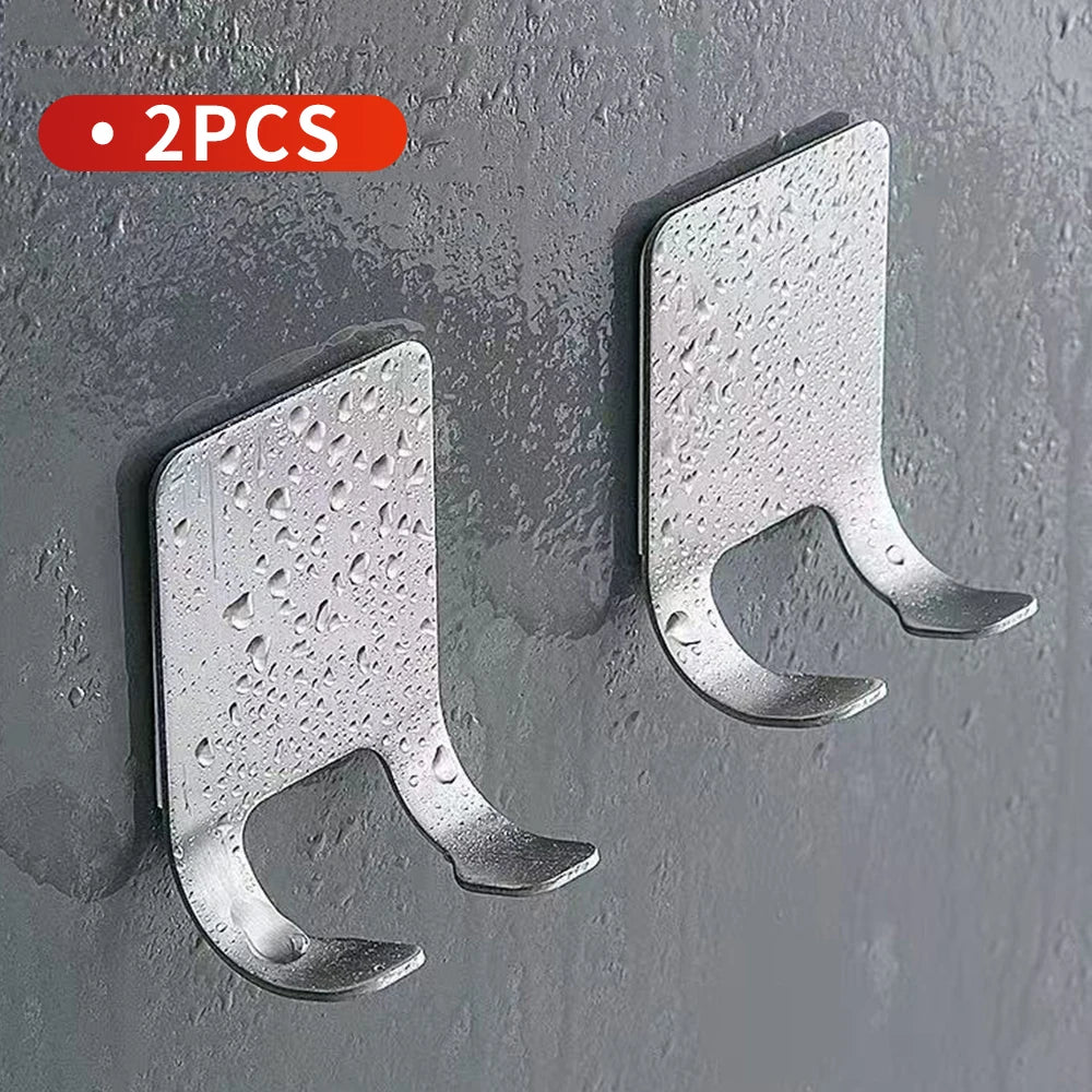 2CPS Stainless Steel Shaver Rack - Bathroom Shaver Hook - Hanging Rack Storage Bracket - Old-Fashioned Manual Shaver Holder