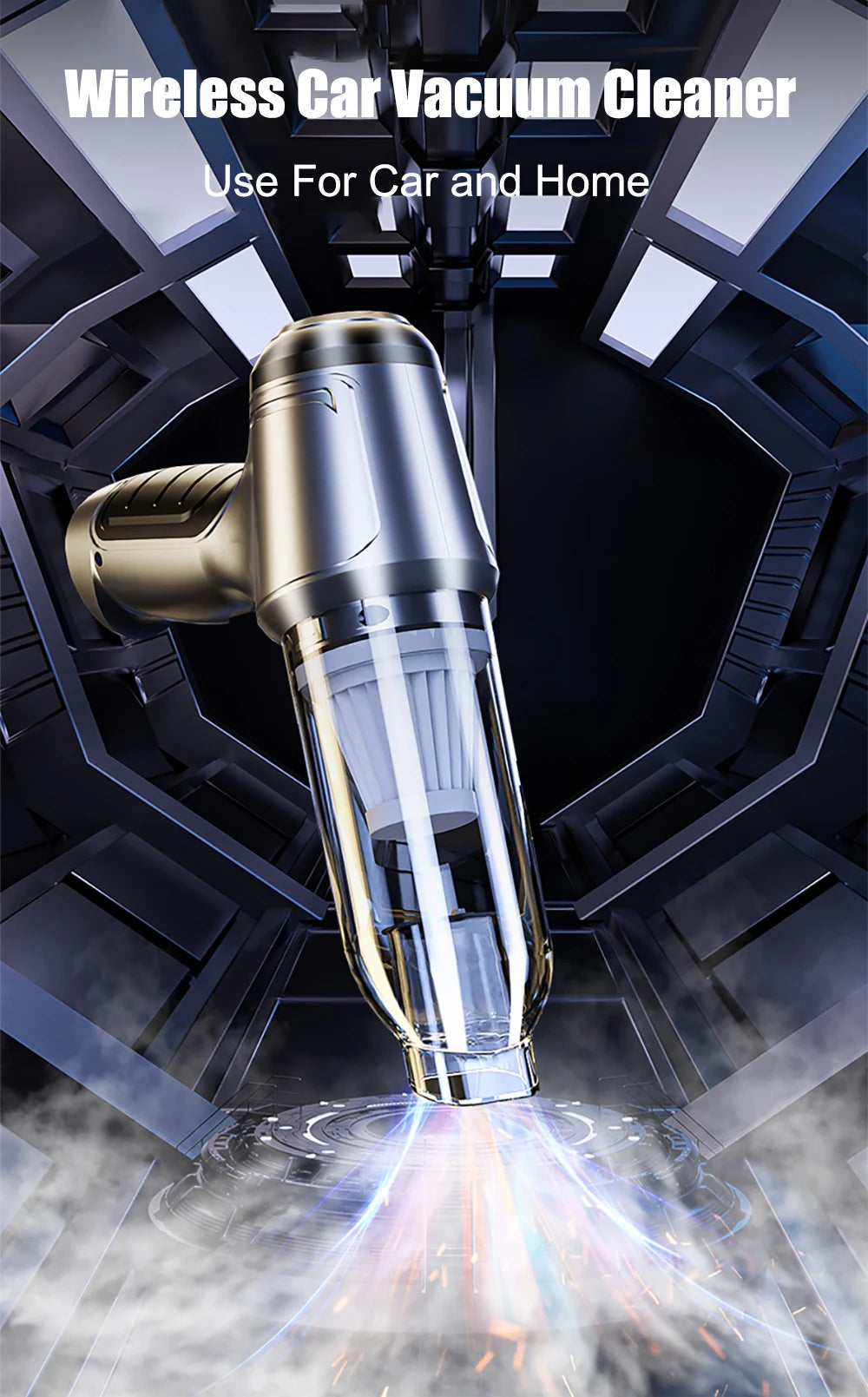 Car Vacuum Cleaner 95000PA Wireless Portable Vacuum Cleaner For Car Home Strong Suction Handheld 2 in 1 Vacuum Cleaner Blower