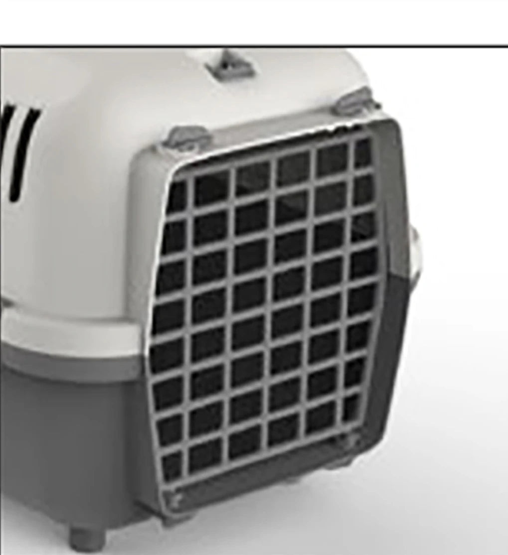 Carrier for Small Dogs and Cats 48X32X32Cm, Transport Box, Plastic, Laminated Steel Door, Ventilation Grilles