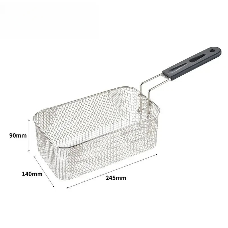 4L Electric Deep Fryers Oil Oven Adjustable Thermostat Fried Chicken Grill French Fries Frying Machine Heating Cooker 2000W