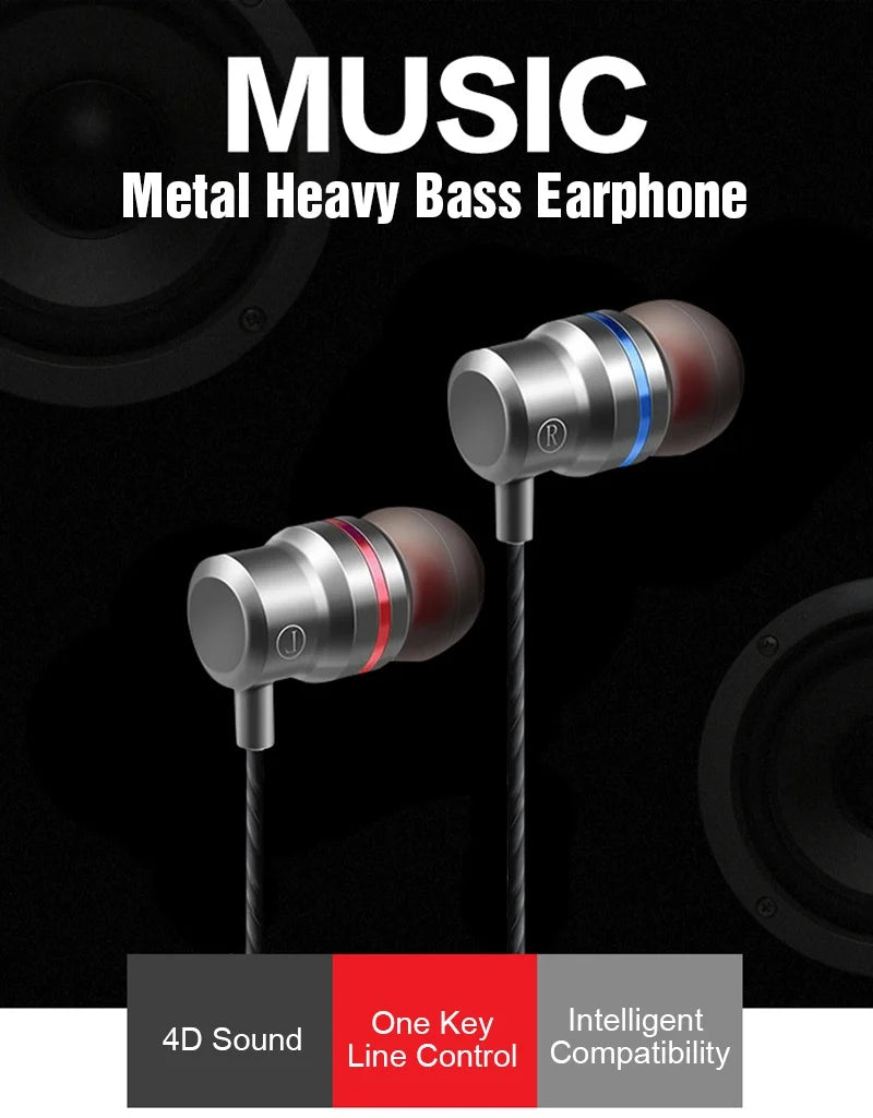 New Wired Headset In-Ear Headset For Android Phones 3.5MM In-Ear Geadset And Microphone Stereo Headset Universal Headset