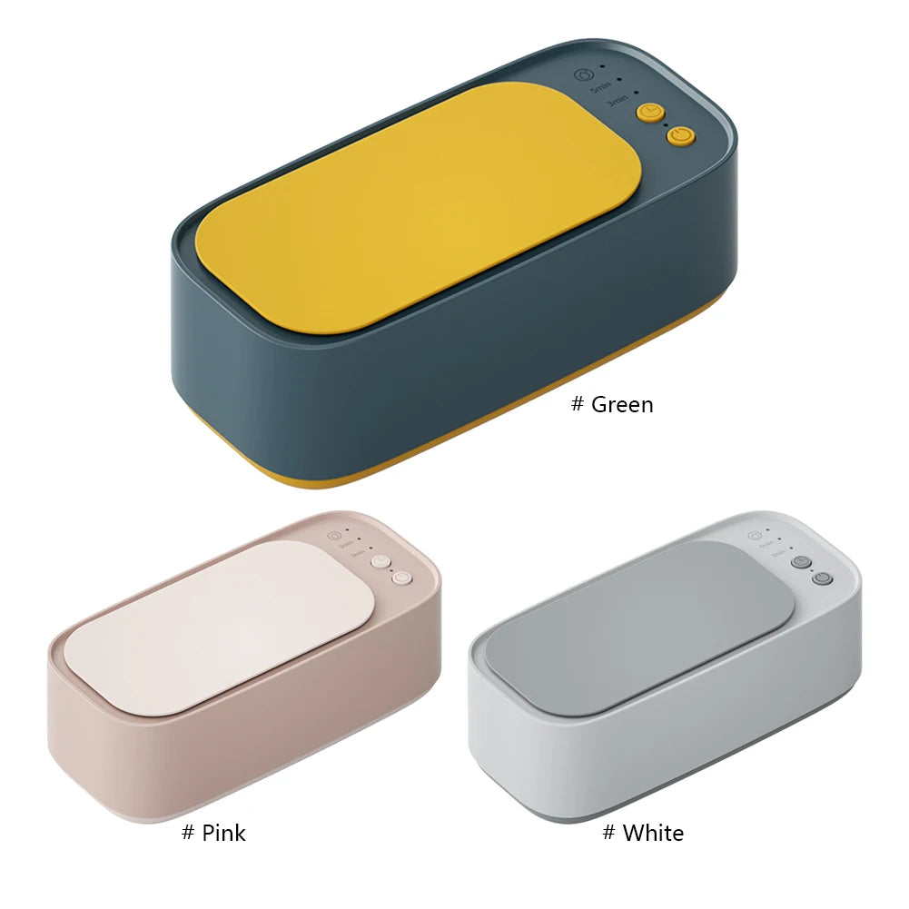 Ultrasonic Jewelry Eyeglasses Watches Cleaner Cleaning Machine 45KHZ with 500ML Sink for Eyeglass/Braces/Comb/Razor/Makeup Brush