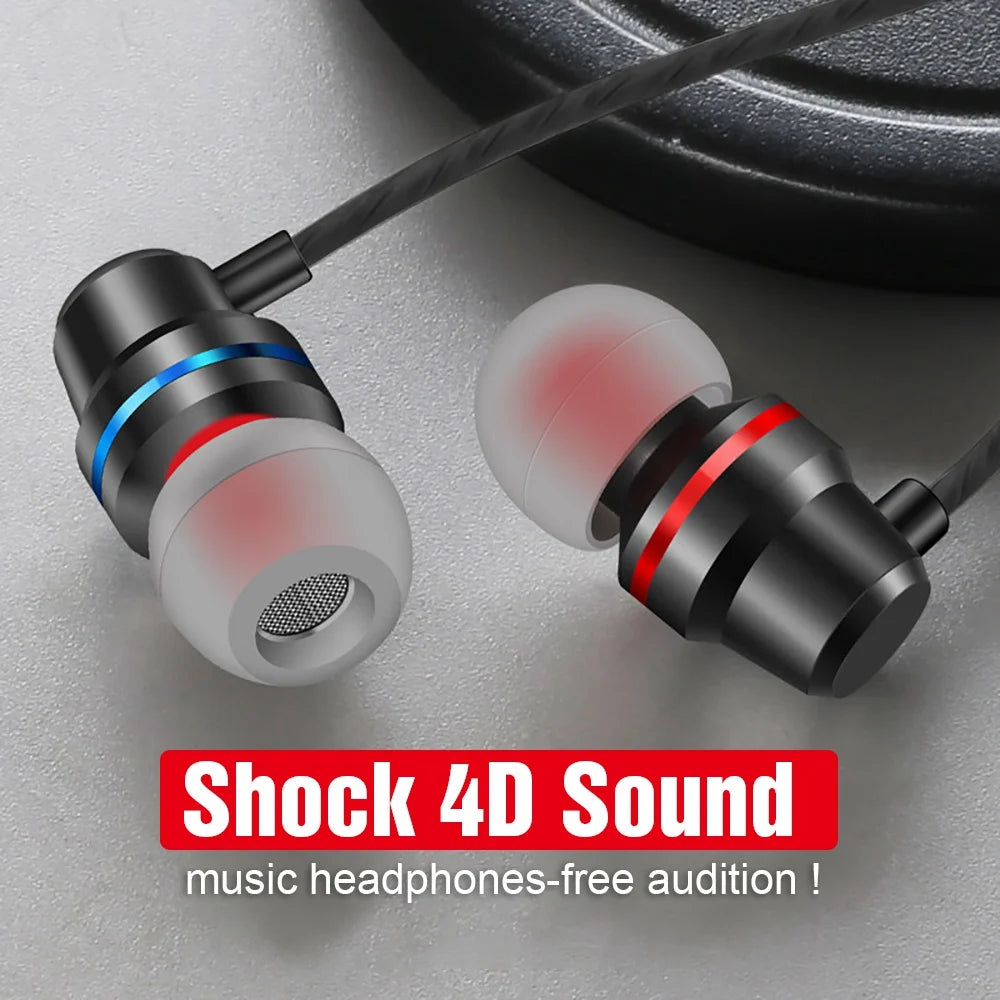 New Wired Headset In-Ear Headset For Android Phones 3.5MM In-Ear Geadset And Microphone Stereo Headset Universal Headset