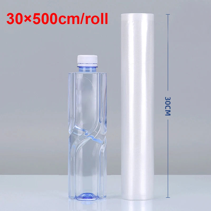 Food Vacuum Storage Packaging Bags for Vacuum Sealer Meat Fruit Vegetable Vacuum Sealer Bags Rolls 12/15/20/25/30cm 500cm/roll