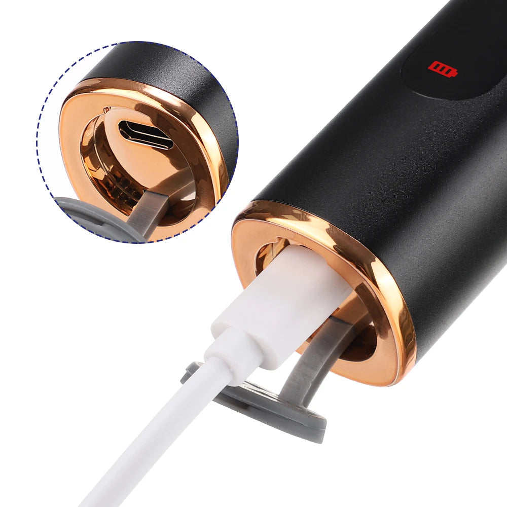 Rotatable Electric Tooth Polisher Teeth Whitening Strips Set Plaque Tartar Remover Dental Stone Cleaner Teeth Cleaning Polishing