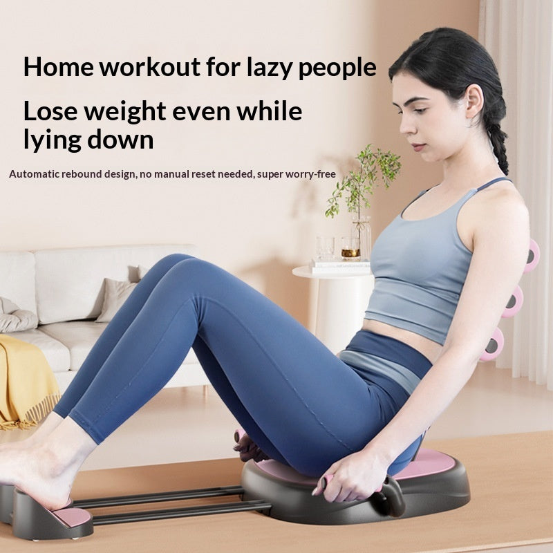 Multi-functional Lazy Sit-up Assist Device Belly-reducing Crunch Aid Posture-correcting Compact Fitness Equipment