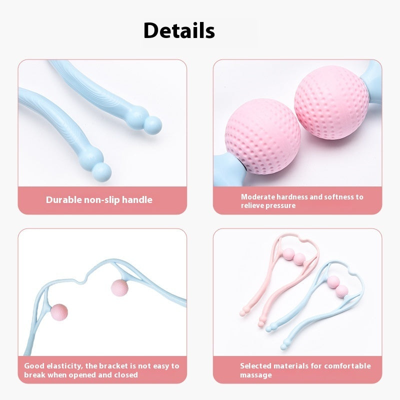 Double Ball Manual Neck Massager Shoulder Neck
