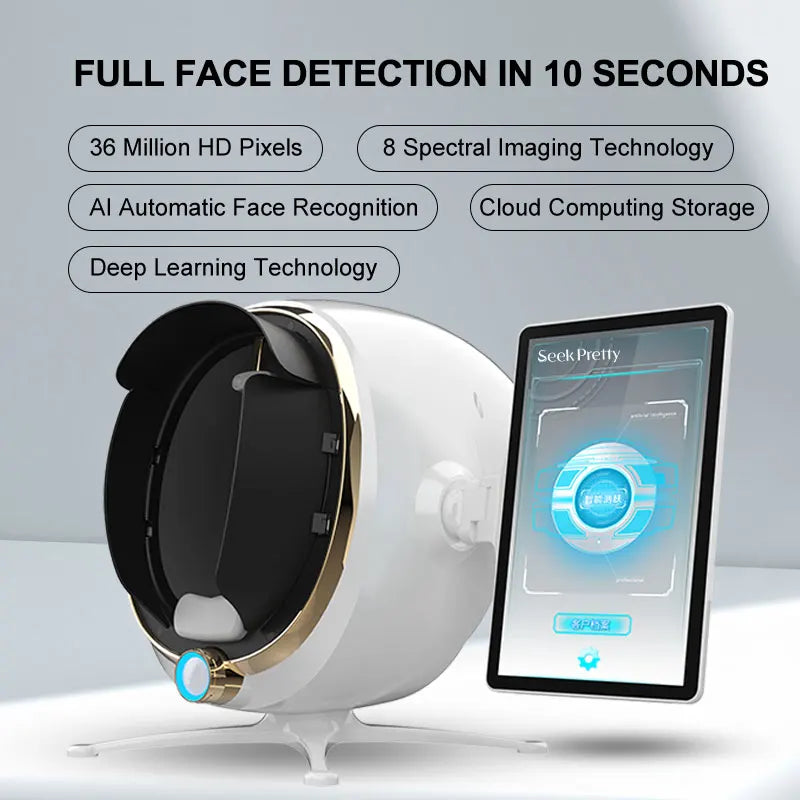 2025 Professional 3D Magic Mirror Skin Analyzer: Advanced Monitor, Detector &amp; Camera for Facial Machines, Perfect for Salon Skin