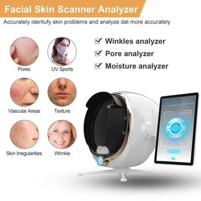 2025 Professional 3D Magic Mirror Skin Analyzer: Advanced Monitor, Detector &amp; Camera for Facial Machines, Perfect for Salon Skin