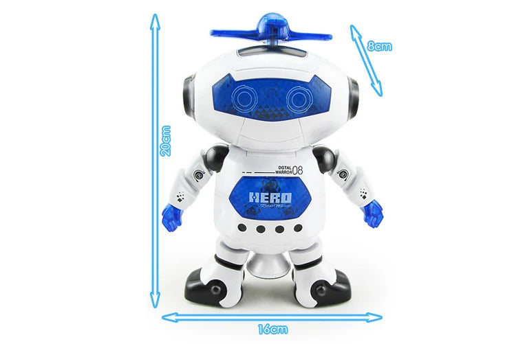 Space Dancer Smart Humanoid Robot Toy With Light Sound Music Children Pet Electronics Walking Toys for Boy Kids Gift