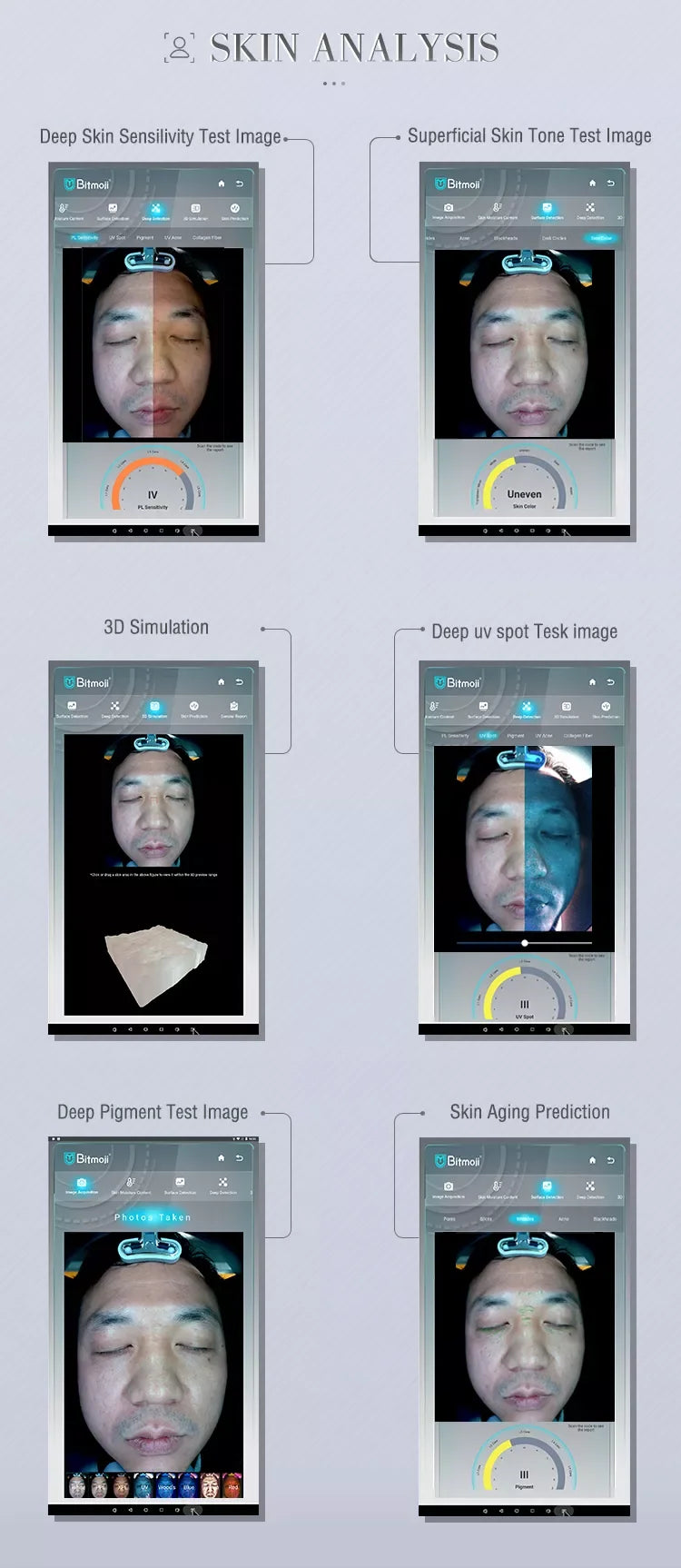 2025 Professional 3D Magic Mirror Skin Analyzer: Advanced Monitor, Detector &amp; Camera for Facial Machines, Perfect for Salon Skin
