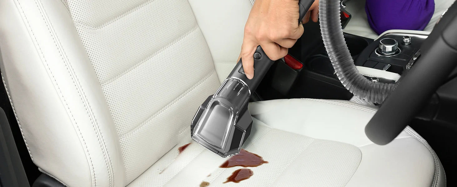 TASVAC C7 Portable Carpet &amp; Upholstery Cleaner Machine, Spot And Stain Deep Cleaner With Two Brushes &amp; Remover Formula For Pets,