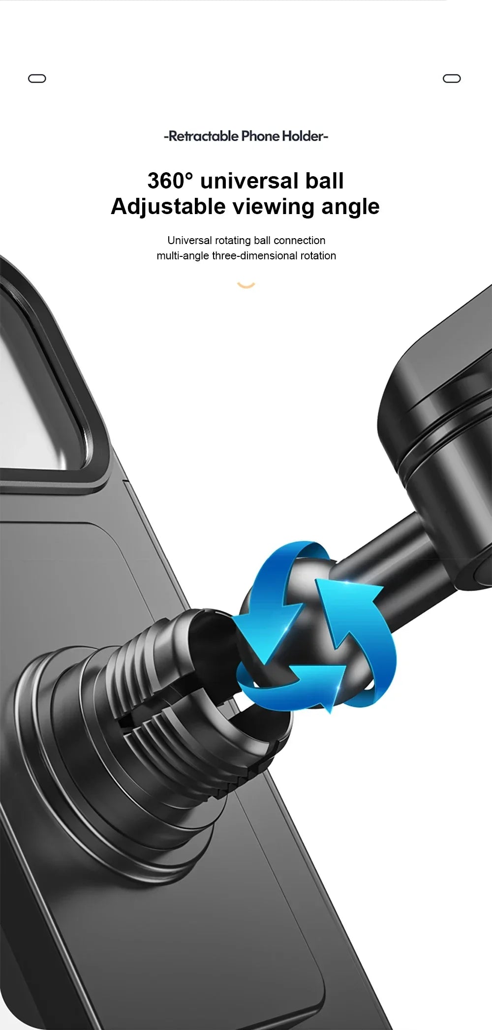 2024 New Motorcycle Phone Stand Waterproof Universal Bicycle Rotation 360 ° Adjustable Motorcycle Phone Stand