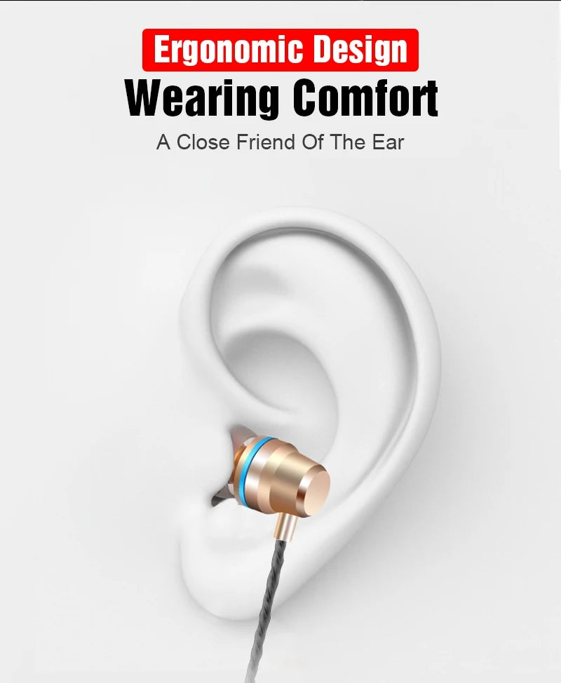 New Wired Headset In-Ear Headset For Android Phones 3.5MM In-Ear Geadset And Microphone Stereo Headset Universal Headset