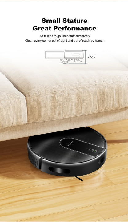   (promo code:   AEEU55 )Robot Vacuum Cleaner And Wet Mop 2-in-1 LIECTROUX N7S-U,Smart Mapping,WiFi App,4000Pa,BLDC Motor,Ideal for Pet Hair,Carpet,Floor