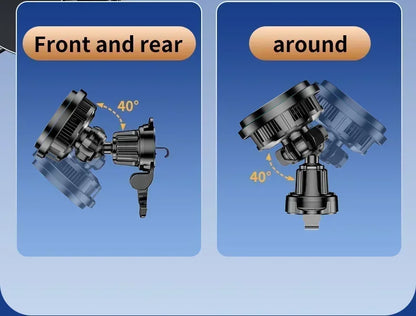 Car Phone Holder Stand Fast Charging Station Magnetic Ice Cooling Car Wireless Charger Dock for iPhone 17 16 15 14 13 Pro Max