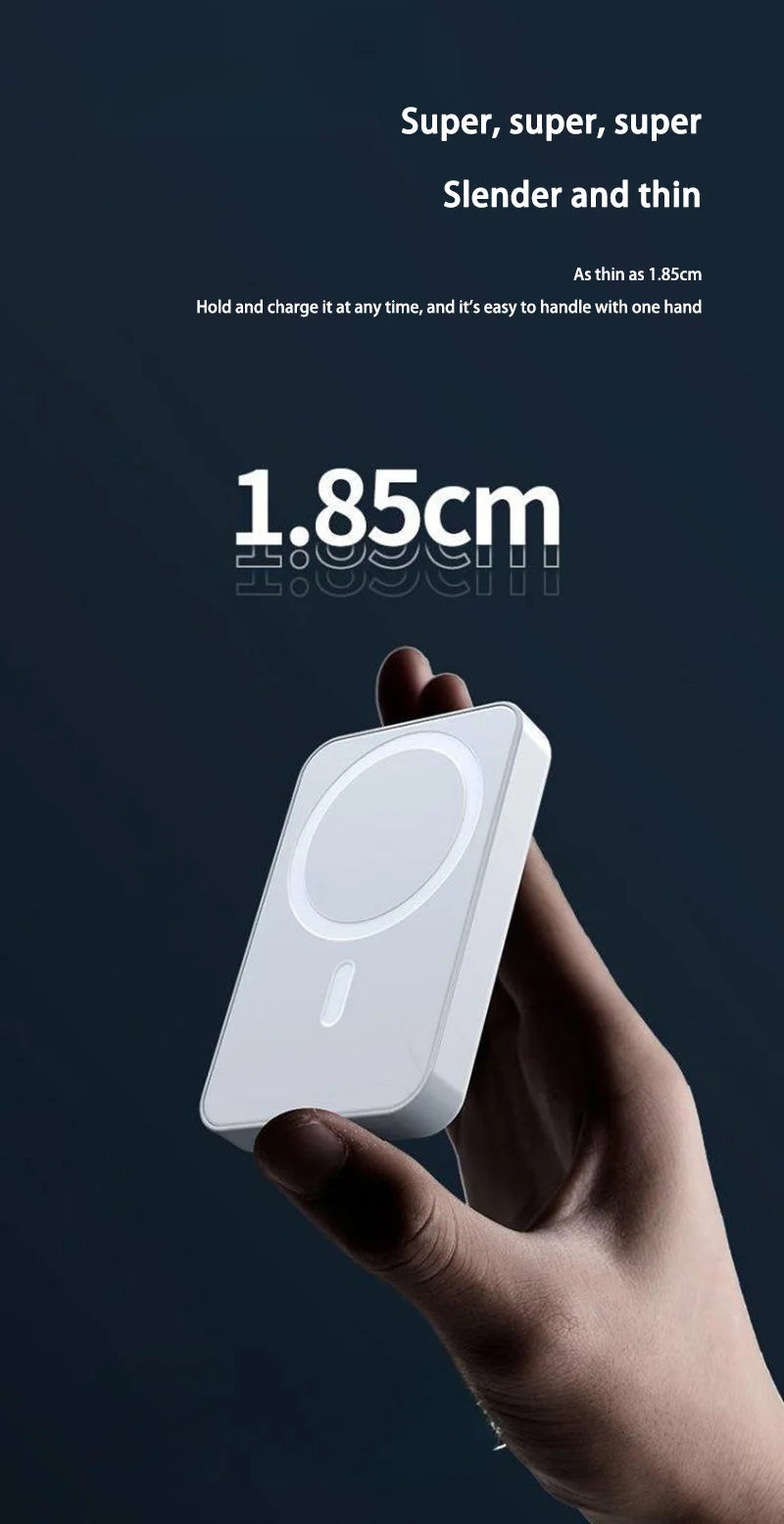 50000mAh Magnetic Power Bank Wireless PD22.5W Fast Charger For Magsafe Portable Wireless Charger For iPhone Xiaomi Spare Battery