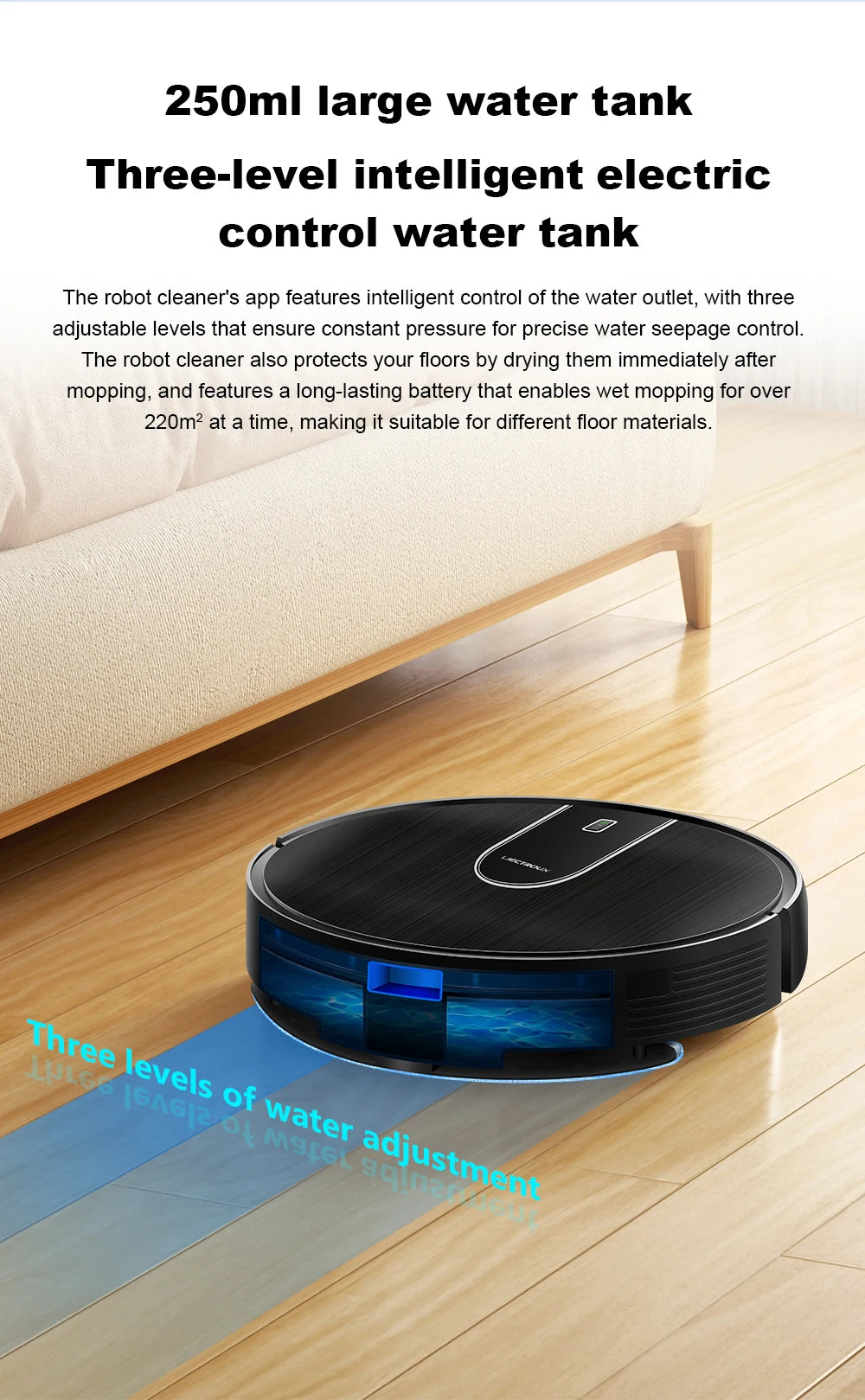   (promo code:   AEEU55 )Robot Vacuum Cleaner And Wet Mop 2-in-1 LIECTROUX N7S-U,Smart Mapping,WiFi App,4000Pa,BLDC Motor,Ideal for Pet Hair,Carpet,Floor