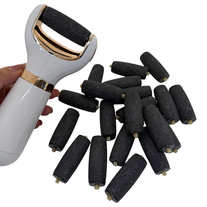 10 Pcs Foot Care Tool Heads Pedi Hard Skin Remover Refills Replacement Rollers For Scholls File