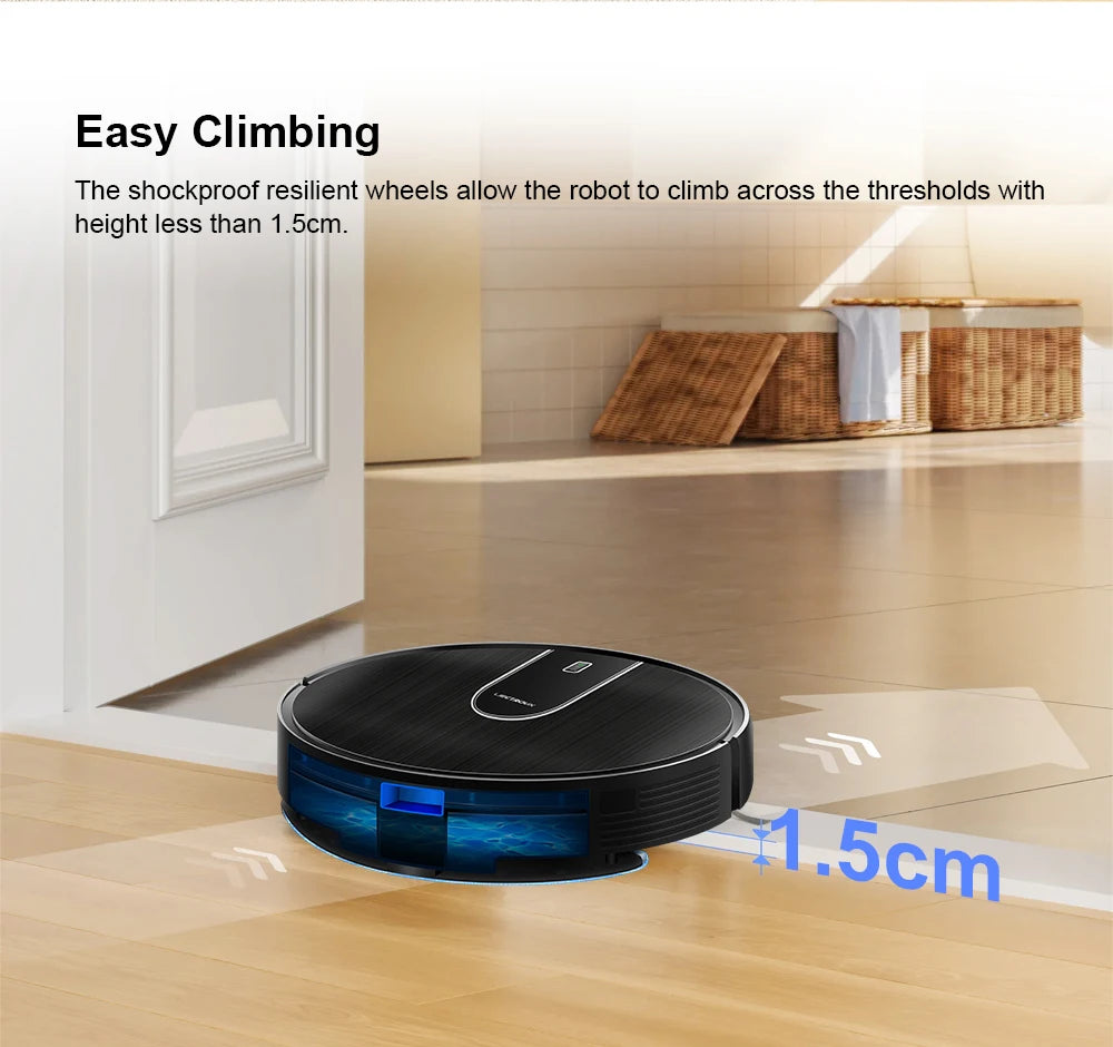   (promo code:   AEEU55 )Robot Vacuum Cleaner And Wet Mop 2-in-1 LIECTROUX N7S-U,Smart Mapping,WiFi App,4000Pa,BLDC Motor,Ideal for Pet Hair,Carpet,Floor