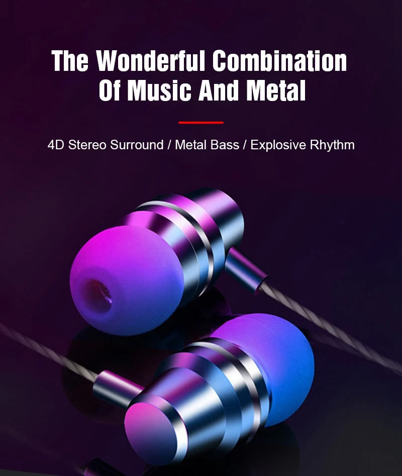 New Wired Headset In-Ear Headset For Android Phones 3.5MM In-Ear Geadset And Microphone Stereo Headset Universal Headset