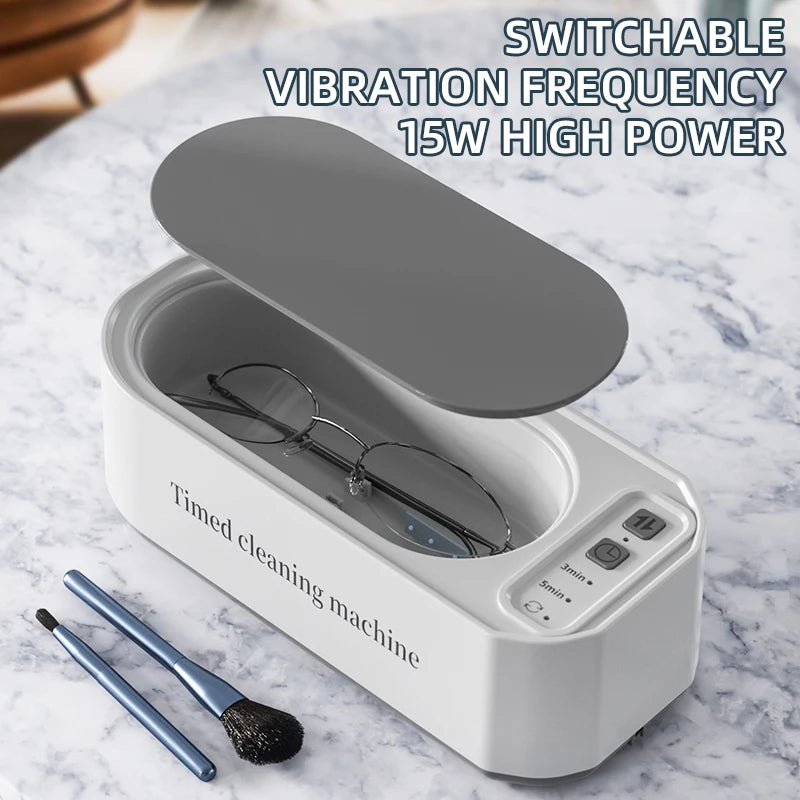 250mAh Ultrasonic Glasses Cleaning Machine Ultrasound Timed jewelry toothbrush High Frequency Ultrasonic Cleaner Bath 2026