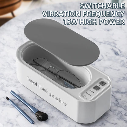 250mAh Ultrasonic Glasses Cleaning Machine Ultrasound Timed jewelry toothbrush High Frequency Ultrasonic Cleaner Bath 2026