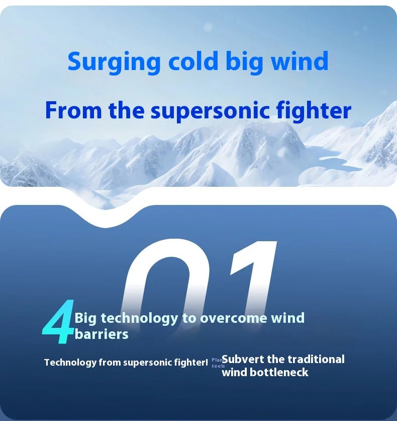 2025new fan ICE super cooling conductor desktop bedside variable frequency shaking head digital display octopus shaking head fan