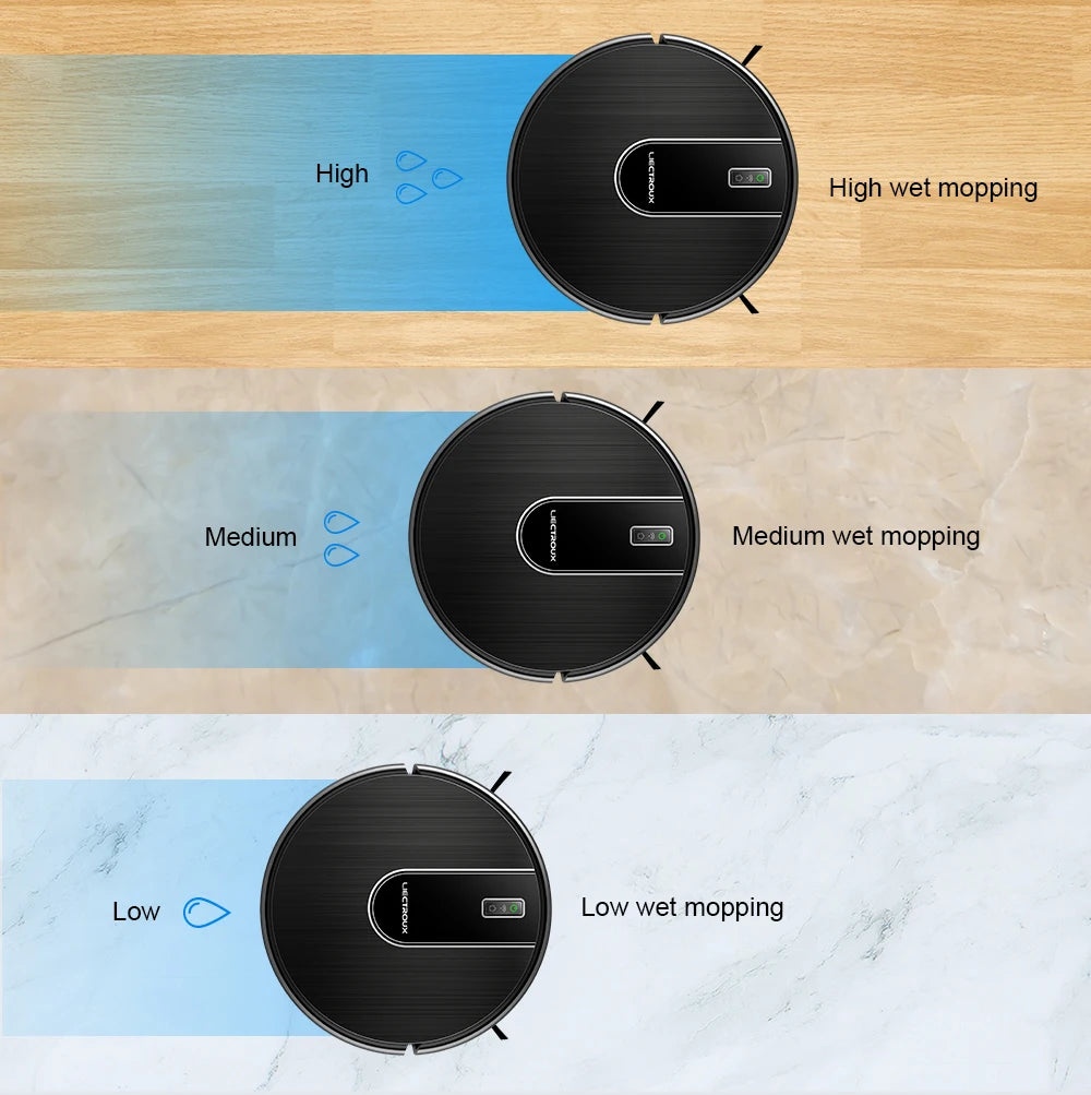   (promo code:   AEEU55 )Robot Vacuum Cleaner And Wet Mop 2-in-1 LIECTROUX N7S-U,Smart Mapping,WiFi App,4000Pa,BLDC Motor,Ideal for Pet Hair,Carpet,Floor