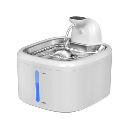 3.5L Wireless Pet Water Dispenser Cat Water Fountain With Stainless Steel Pallet 4000mAh Battery Motion-Sensing Water Dispensing