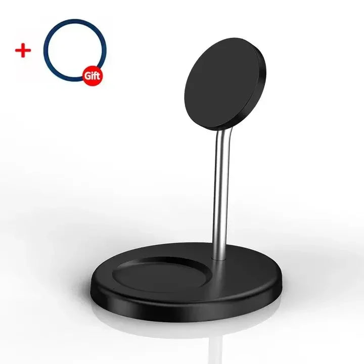 Upgraded 30W Magnetic 2 in 1 Wireless Charger Stand For iPhone 16-12 Pro Max AirPod Pro Fast Phone Charging Station Holder
