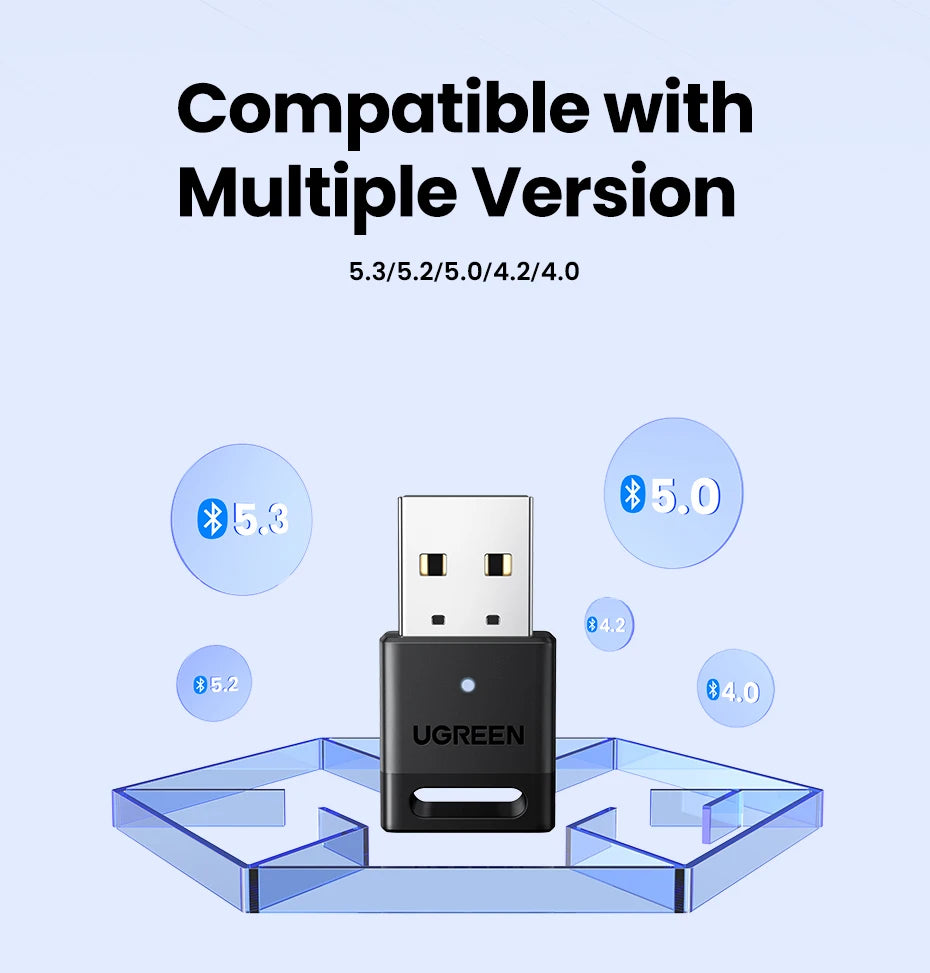 USB Bluetooth Adapter Bluetooth Dongle 5.4 Adapter for PC Bluetooth Receiver &amp; Transmitter for Bluetooth Keyboard/Mouse
