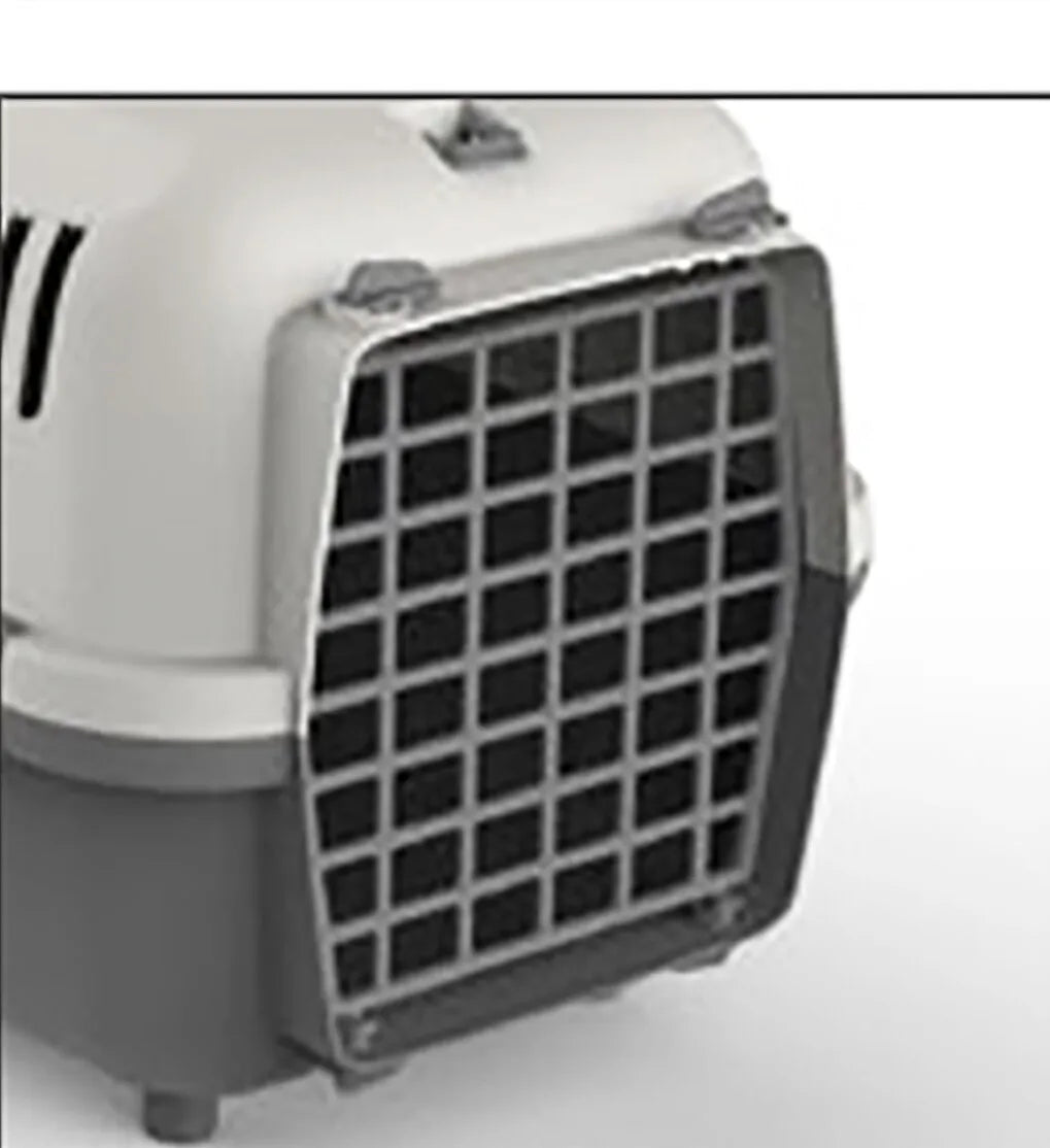Carrier for Small Dogs and Cats 48X32X32Cm, Transport Box, Plastic, Laminated Steel Door, Ventilation Grilles