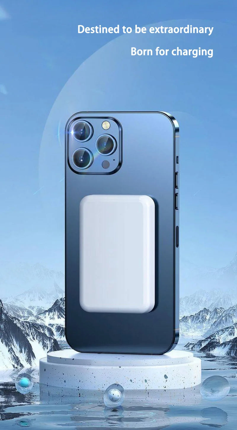 50000mAh Magnetic Power Bank Wireless PD22.5W Fast Charger For Magsafe Portable Wireless Charger For iPhone Xiaomi Spare Battery