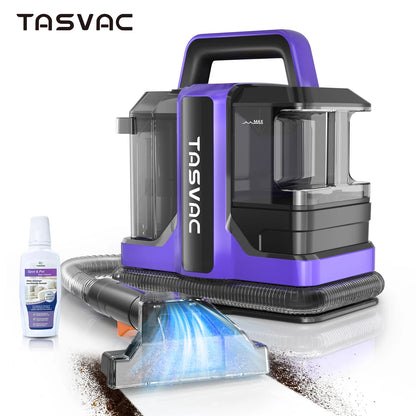 TASVAC C7 Portable Carpet &amp; Upholstery Cleaner Machine, Spot And Stain Deep Cleaner With Two Brushes &amp; Remover Formula For Pets,