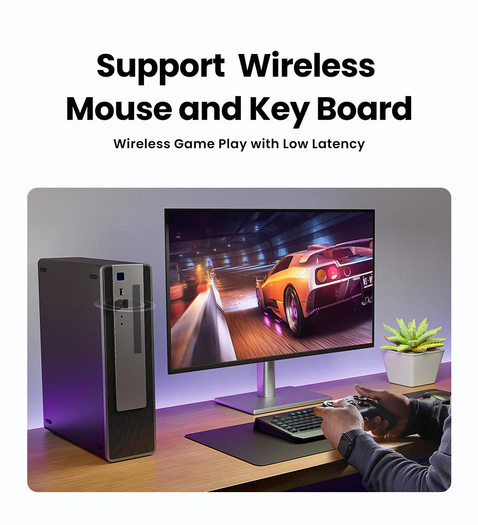 USB Bluetooth Adapter Bluetooth Dongle 5.4 Adapter for PC Bluetooth Receiver &amp; Transmitter for Bluetooth Keyboard/Mouse