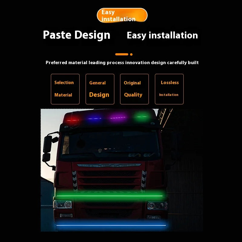 Truck 12V / 24V high-position colorful running light, decorative light, ambience light, fantasy light, ranger light