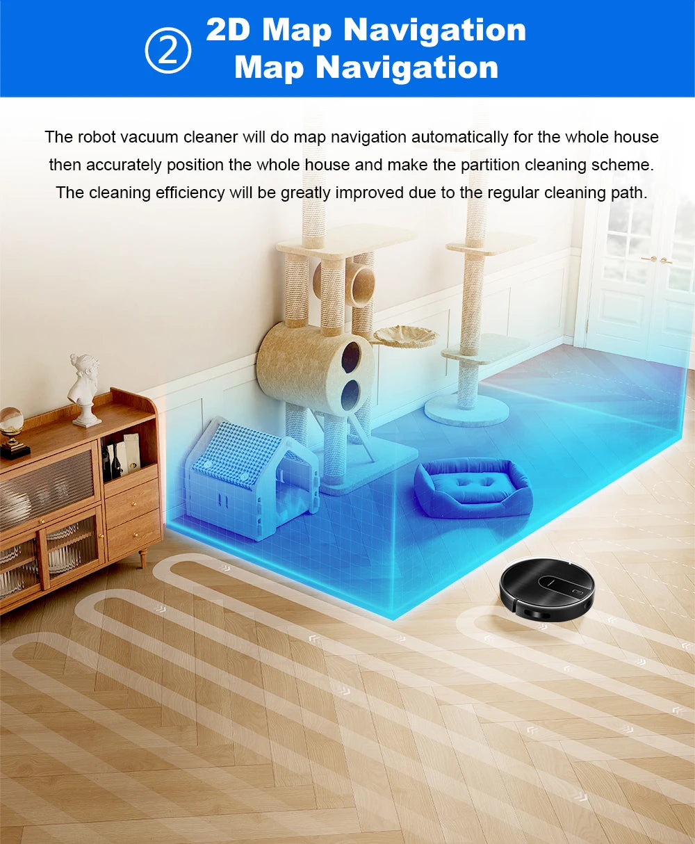   (promo code:   AEEU55 )Robot Vacuum Cleaner And Wet Mop 2-in-1 LIECTROUX N7S-U,Smart Mapping,WiFi App,4000Pa,BLDC Motor,Ideal for Pet Hair,Carpet,Floor