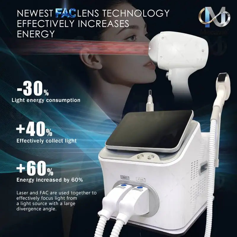 2025 Professional 808nm Epilator 4000W Painless Ice Platinum Diode Laser Hair Removal Machine 4 Wavelength Home Use And Salon
