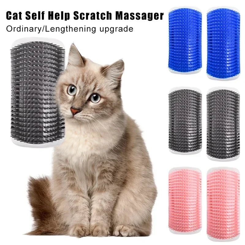 Grooming for  Brush Comb Cats and Catnip Cats Wall Brush Corner Pussy Rub Supplies Scrapers Scratcher Pet Products Home Garden