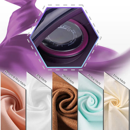 Steam Iron for Clothes,220V 2400W Handheld Electric Iron ,Wireless, Adjustable Temperature,Titanium Infused Ceramic Soleplate