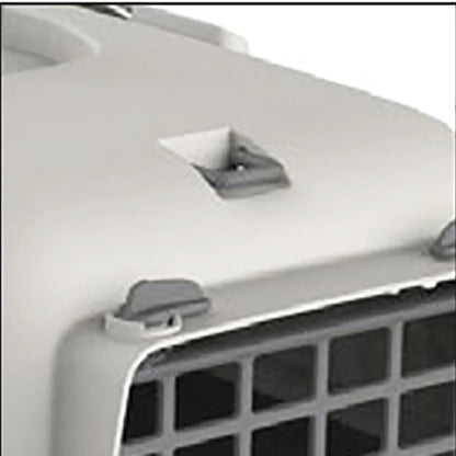 Carrier for Small Dogs and Cats 48X32X32Cm, Transport Box, Plastic, Laminated Steel Door, Ventilation Grilles