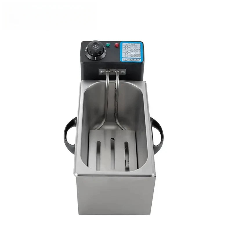 4L Electric Deep Fryers Oil Oven Adjustable Thermostat Fried Chicken Grill French Fries Frying Machine Heating Cooker 2000W