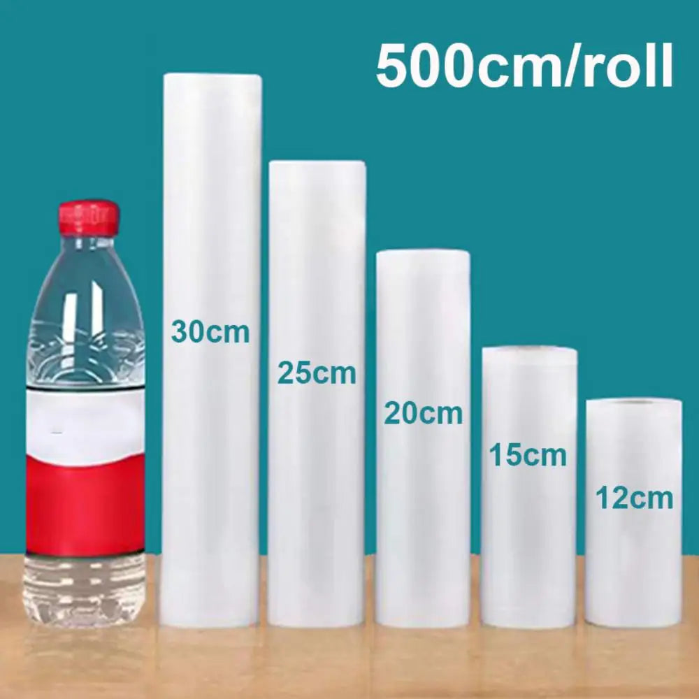 Food Vacuum Storage Packaging Bags for Vacuum Sealer Meat Fruit Vegetable Vacuum Sealer Bags Rolls 12/15/20/25/30cm 500cm/roll