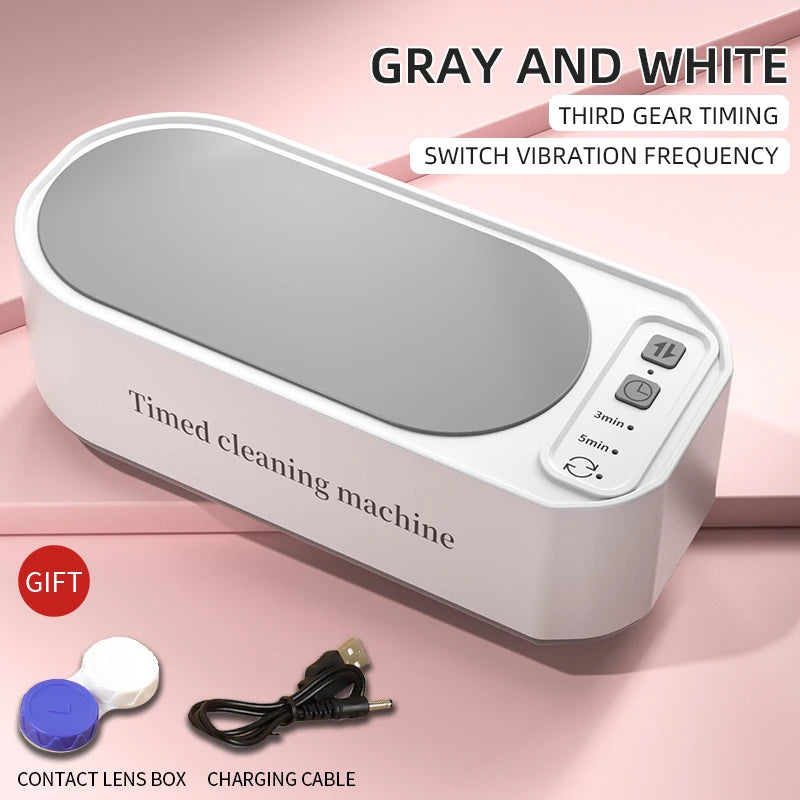 250mAh Ultrasonic Glasses Cleaning Machine Ultrasound Timed jewelry toothbrush High Frequency Ultrasonic Cleaner Bath 2026