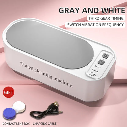 250mAh Ultrasonic Glasses Cleaning Machine Ultrasound Timed jewelry toothbrush High Frequency Ultrasonic Cleaner Bath 2026